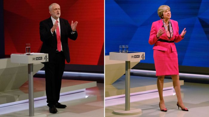 May v Corbyn